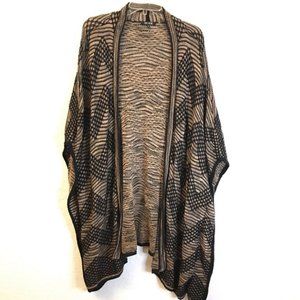 NIC + ZOE Poncho Chevron Cardigan